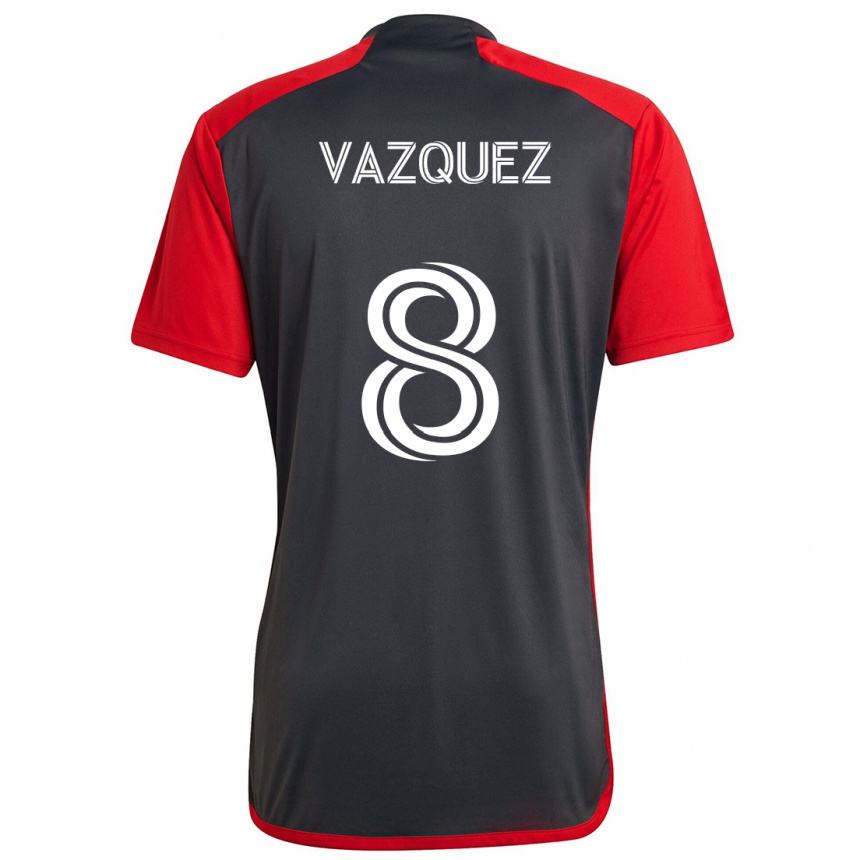 Kids Football Víctor Vázquez #8 Grayn Red Home Jersey 2024/25 T-Shirt Australia