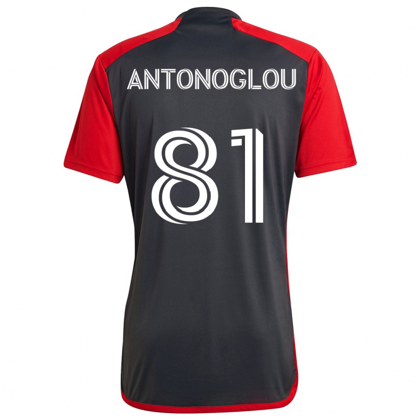 Kids Football Themi Antonoglou #81 Grayn Red Home Jersey 2024/25 T-Shirt Australia