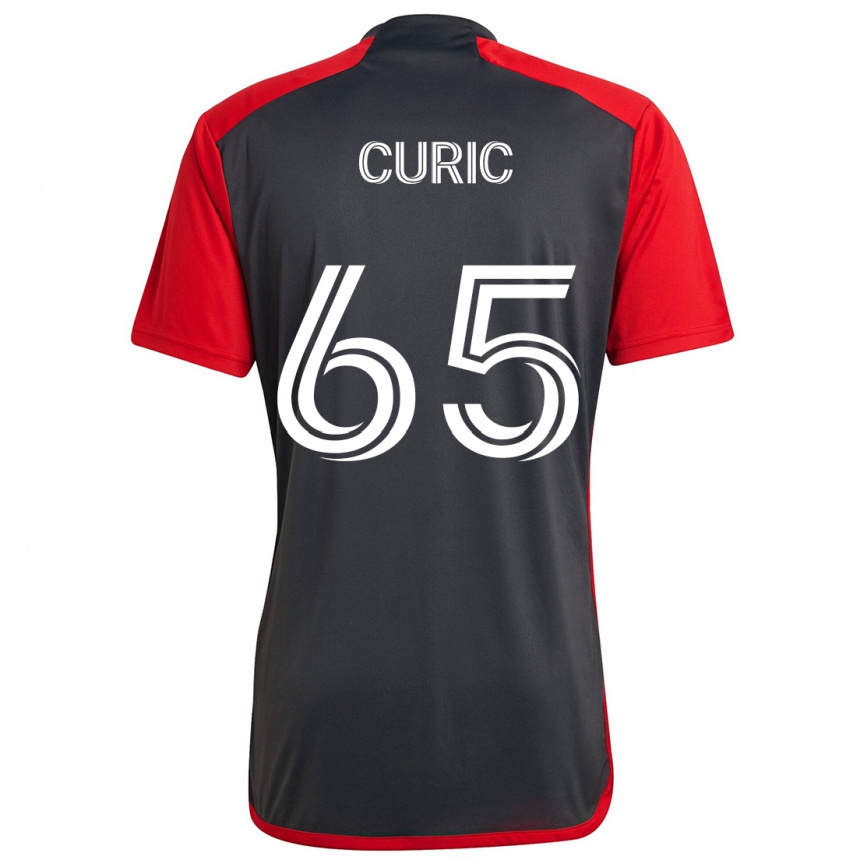 Kids Football Antony Curic #65 Grayn Red Home Jersey 2024/25 T-Shirt Australia