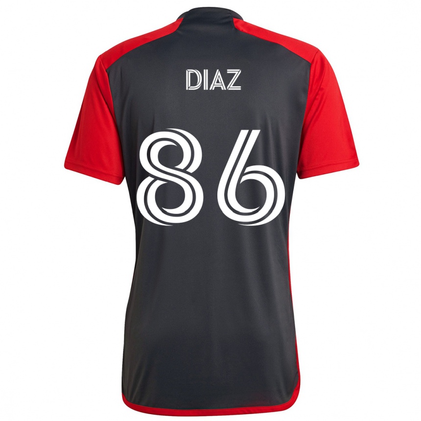 Kids Football Alec Díaz #86 Grayn Red Home Jersey 2024/25 T-Shirt Australia