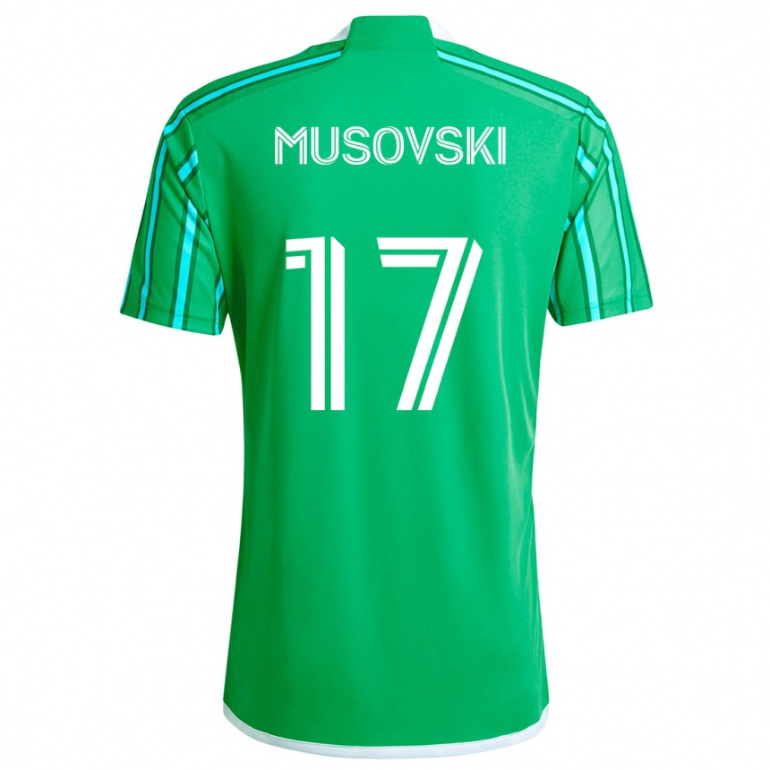 Kids Football Danny Musovski #17 Green White Home Jersey 2024/25 T-Shirt Australia