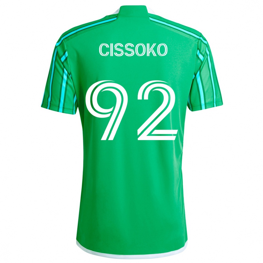 Kids Football Abdoulaye Cissoko #92 Green White Home Jersey 2024/25 T-Shirt Australia