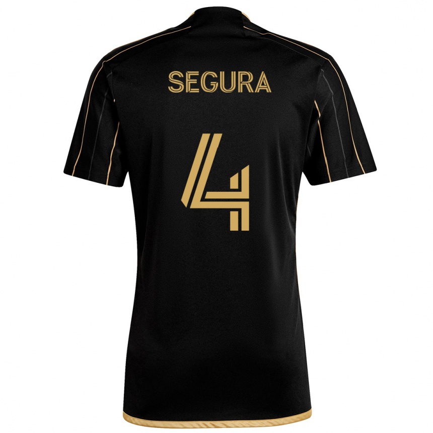 Kids Football Eddie Segura #4 Black Gold Home Jersey 2024/25 T-Shirt Australia