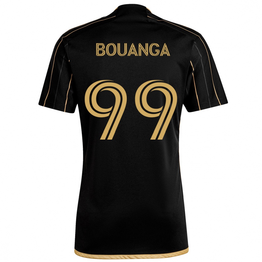 Kids Football Denis Bouanga #99 Black Gold Home Jersey 2024/25 T-Shirt Australia