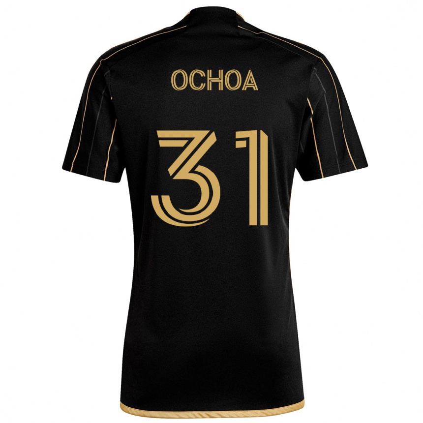 Kids Football David Ochoa #31 Black Gold Home Jersey 2024/25 T-Shirt Australia