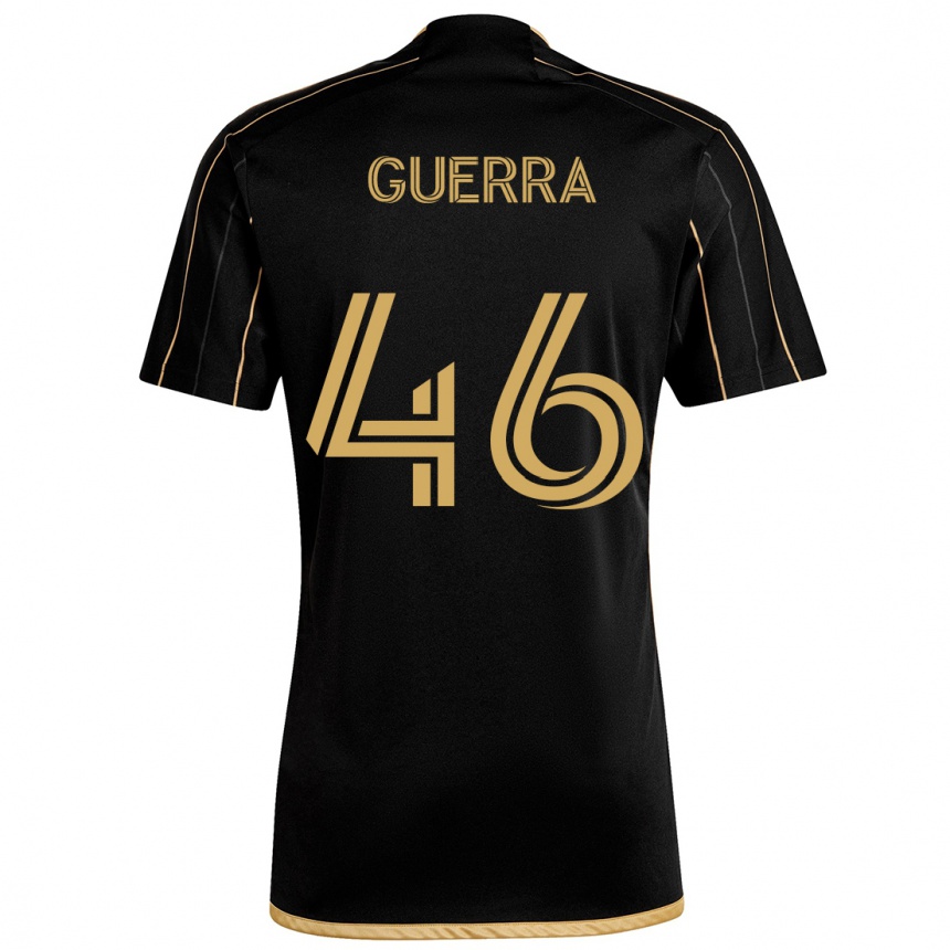 Kids Football Decarlo Guerra #46 Black Gold Home Jersey 2024/25 T-Shirt Australia