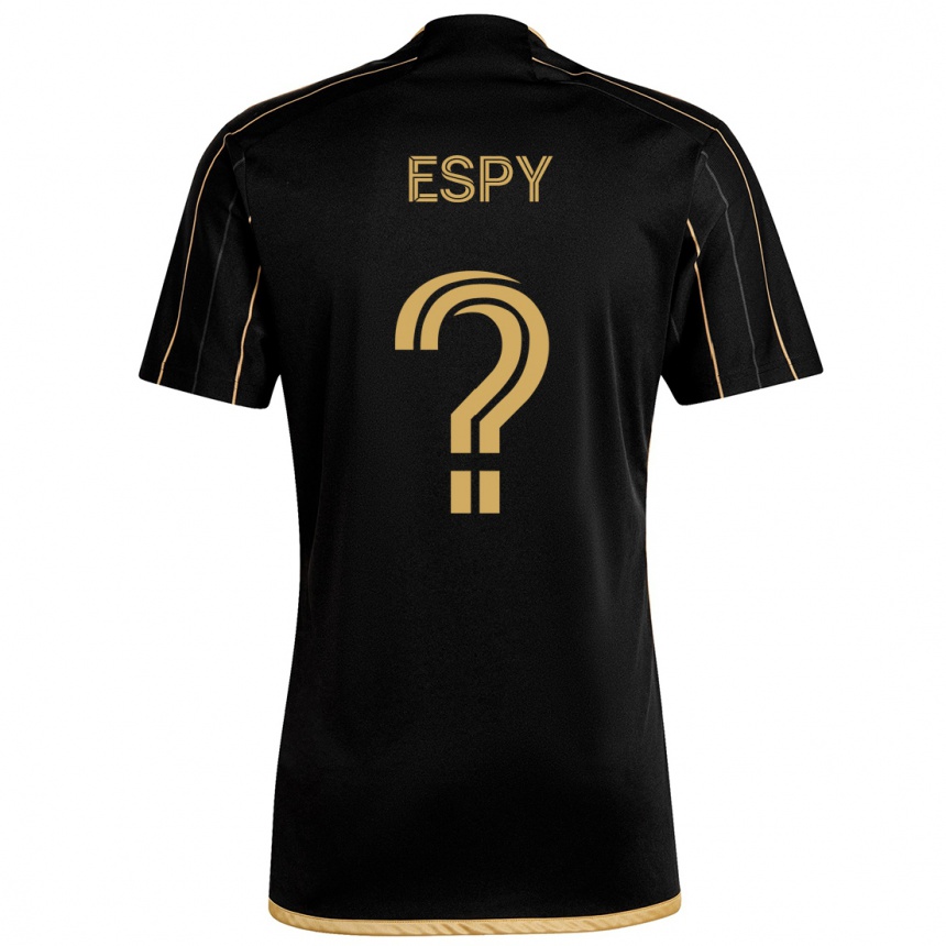 Kids Football Tyson Espy #0 Black Gold Home Jersey 2024/25 T-Shirt Australia