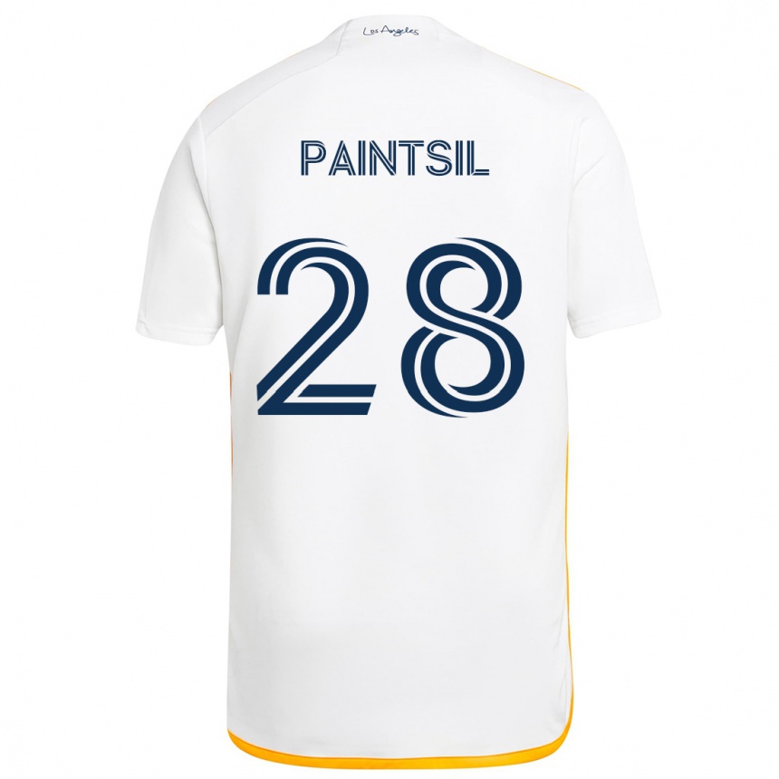 Kids Football Joseph Paintsil #28 White Yellow Home Jersey 2024/25 T-Shirt Australia