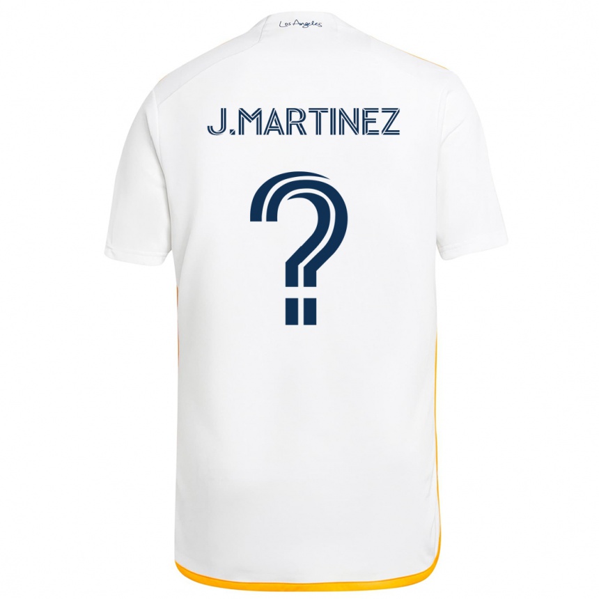 Kids Football Juan Martinez #0 White Yellow Home Jersey 2024/25 T-Shirt Australia