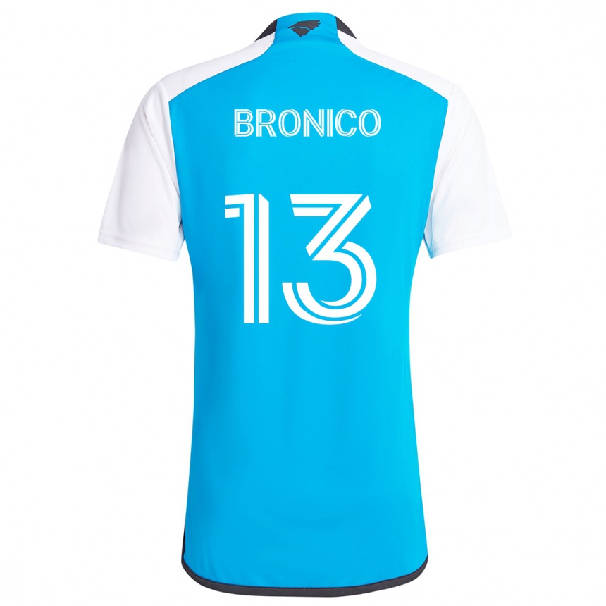 Kids Football Brandt Bronico #13 Blue White Home Jersey 2024/25 T-Shirt Australia