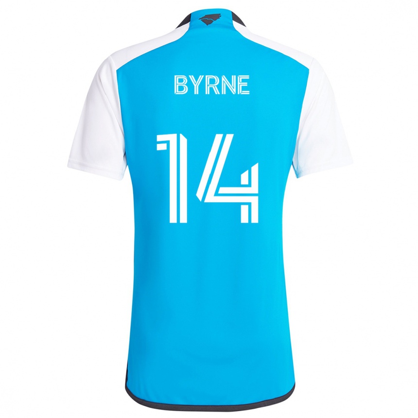 Kids Football Nathan Byrne #14 Blue White Home Jersey 2024/25 T-Shirt Australia