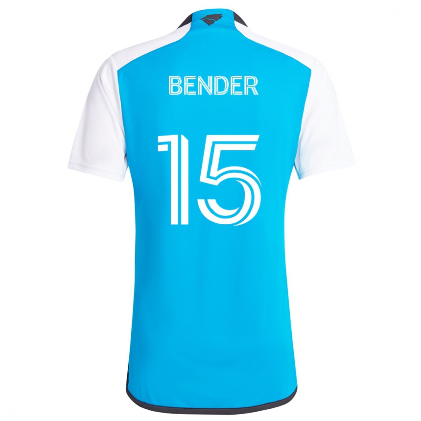 Kids Football Ben Bender #15 Blue White Home Jersey 2024/25 T-Shirt Australia