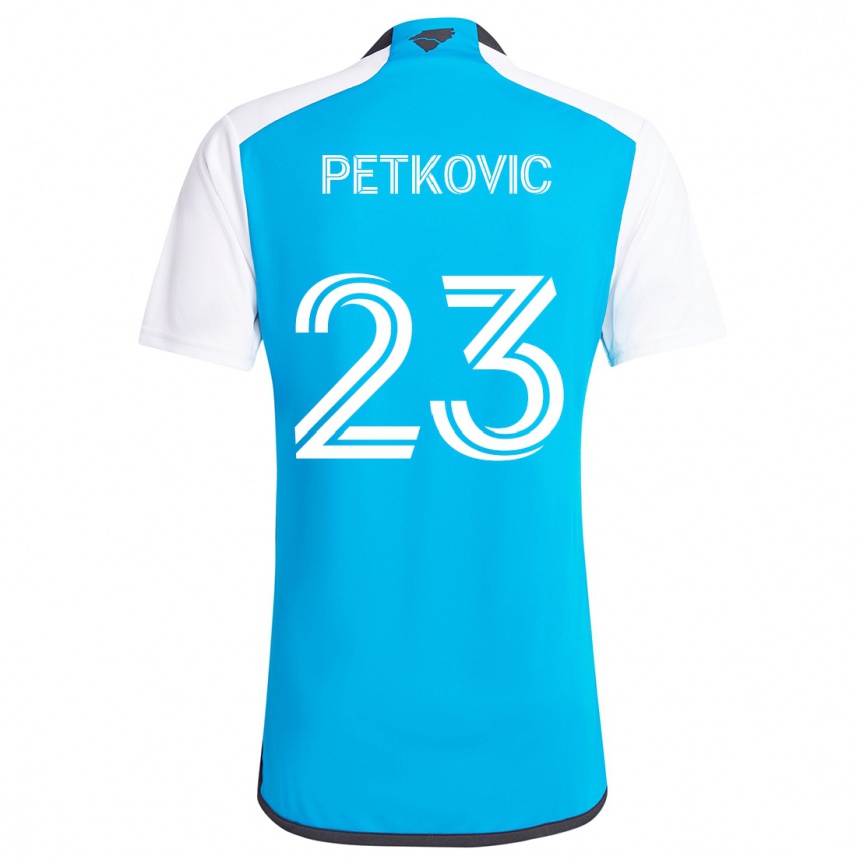 Kids Football Nikola Petkovic #23 Blue White Home Jersey 2024/25 T-Shirt Australia