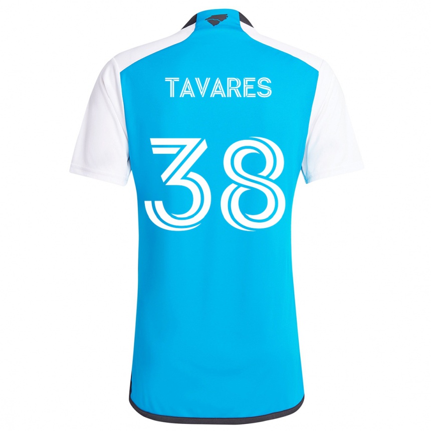 Kids Football Iuri Tavares #38 Blue White Home Jersey 2024/25 T-Shirt Australia