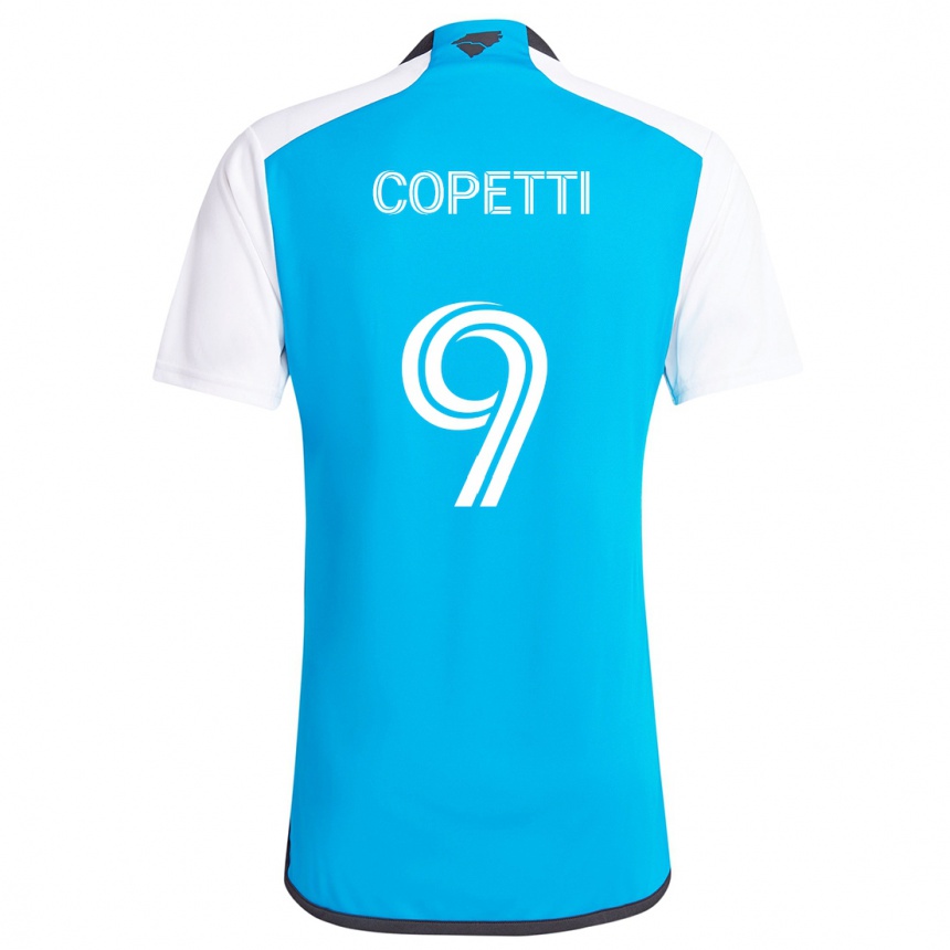 Kids Football Enzo Copetti #9 Blue White Home Jersey 2024/25 T-Shirt Australia