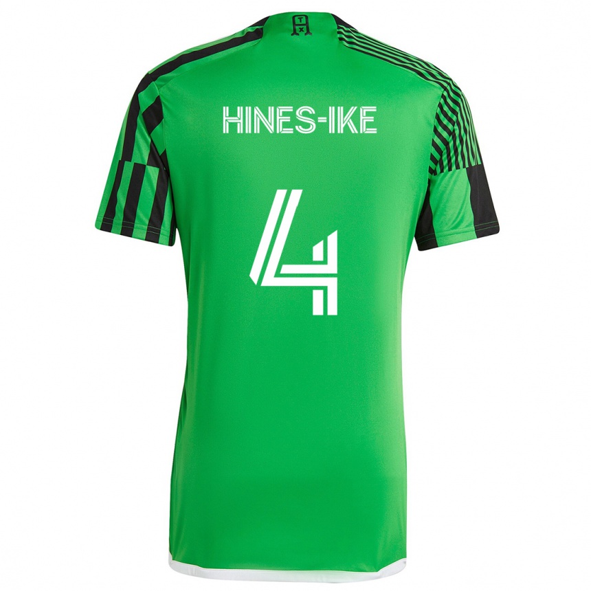 Kids Football Brendan Hines-Ike #4 Green Black Home Jersey 2024/25 T-Shirt Australia