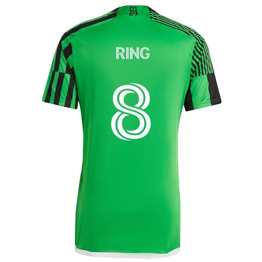 Kids Football Alexander Ring #8 Green Black Home Jersey 2024/25 T-Shirt Australia