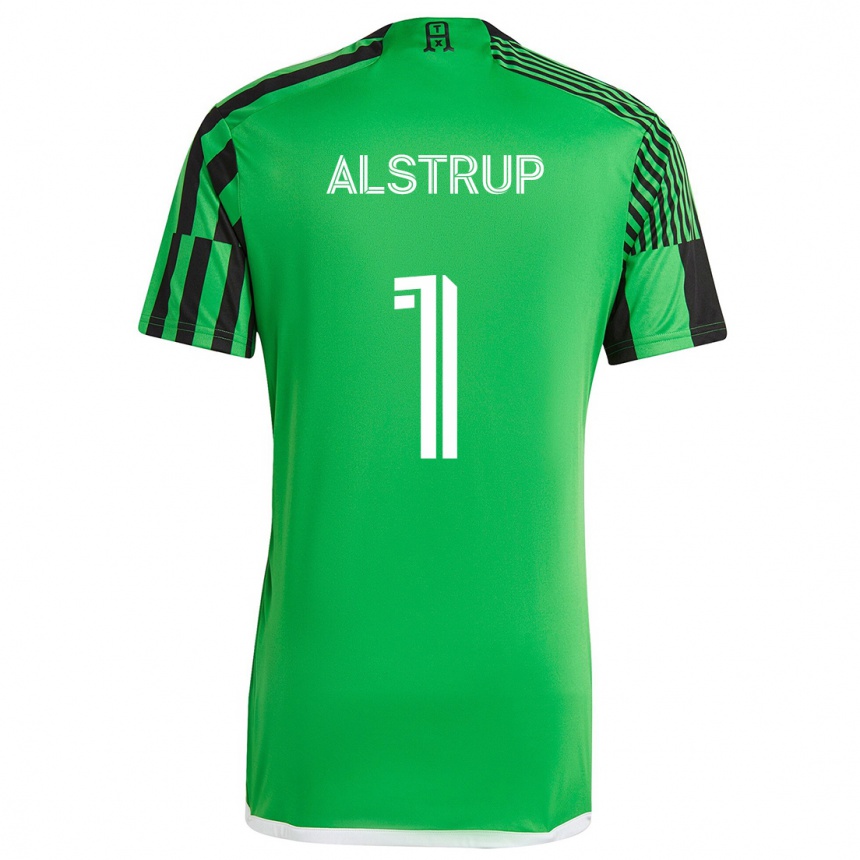 Kids Football Marcus Alstrup #1 Green Black Home Jersey 2024/25 T-Shirt Australia