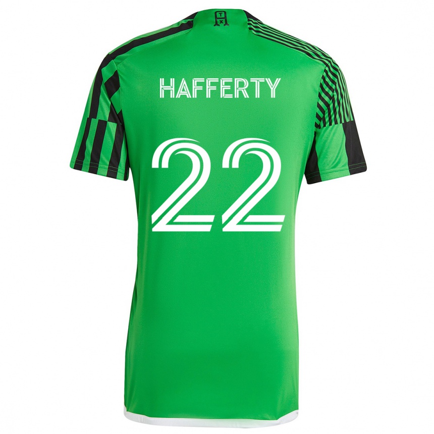 Kids Football Joe Hafferty #22 Green Black Home Jersey 2024/25 T-Shirt Australia