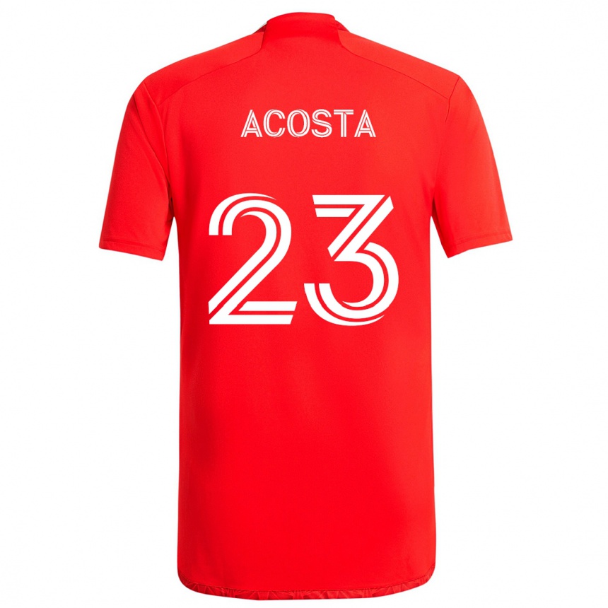 Kids Football Kellyn Acosta #23 Red White Home Jersey 2024/25 T-Shirt Australia