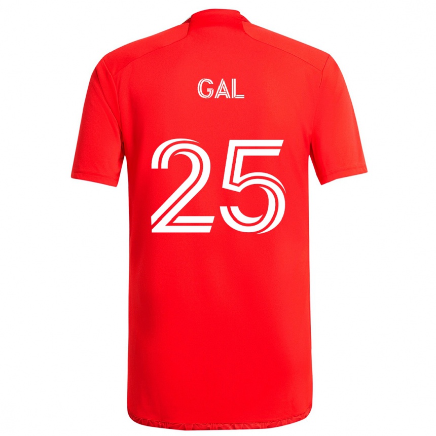 Kids Football Jeff Gal #25 Red White Home Jersey 2024/25 T-Shirt Australia