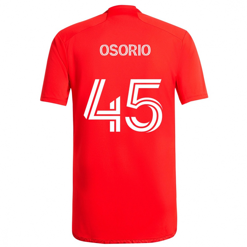 Kids Football Harold Osorio #45 Red White Home Jersey 2024/25 T-Shirt Australia