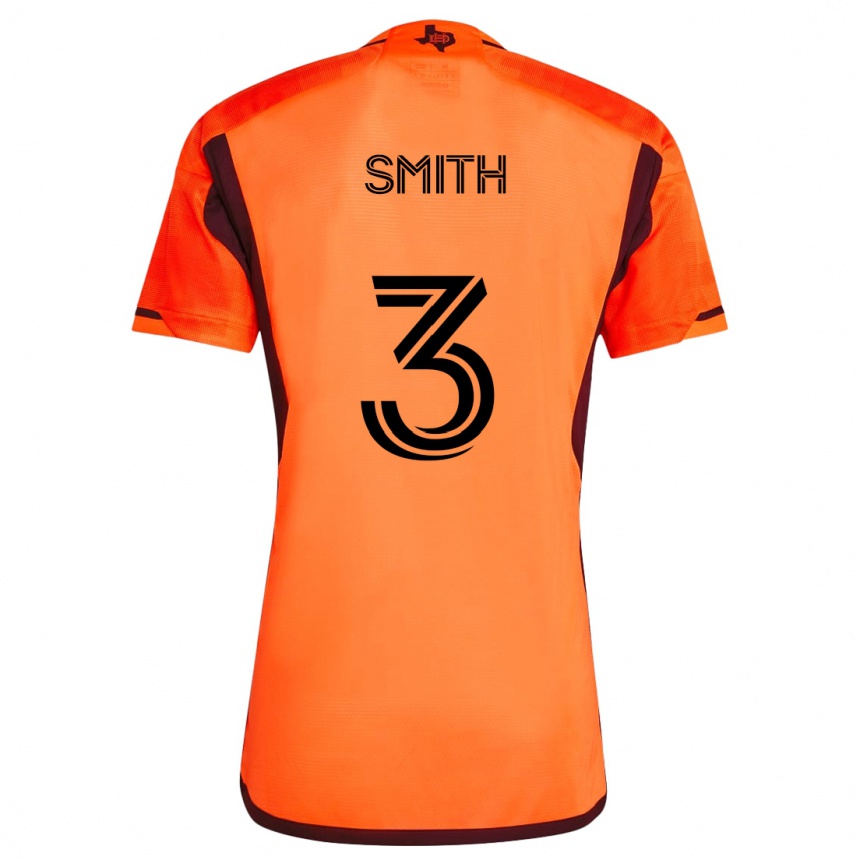 Kids Football Brad Smith #3 Orange Black Home Jersey 2024/25 T-Shirt Australia