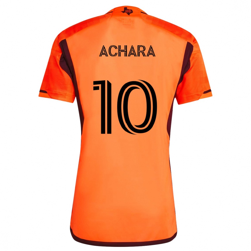 Kids Football Ifunanyachi Achara #10 Orange Black Home Jersey 2024/25 T-Shirt Australia