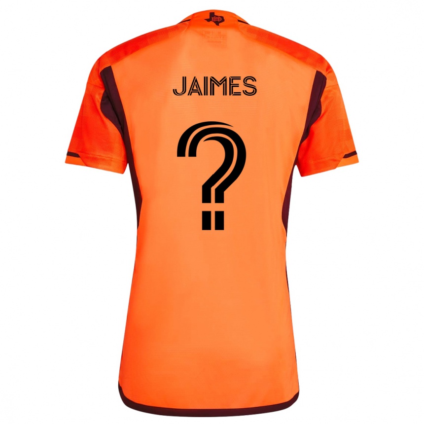 Kids Football Angel Jaimes #0 Orange Black Home Jersey 2024/25 T-Shirt Australia