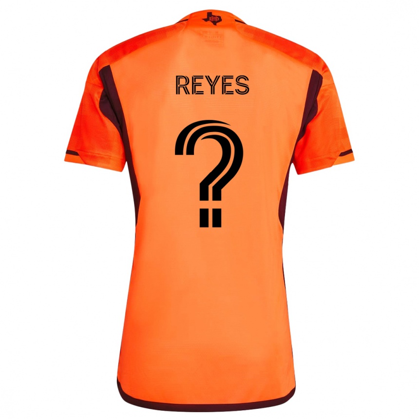 Kids Football Dylan Reyes #0 Orange Black Home Jersey 2024/25 T-Shirt Australia