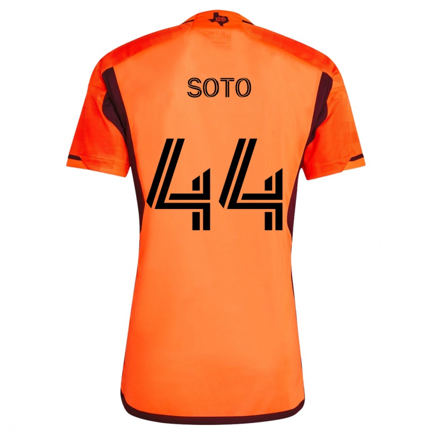 Kids Football Ezekiel Soto #44 Orange Black Home Jersey 2024/25 T-Shirt Australia