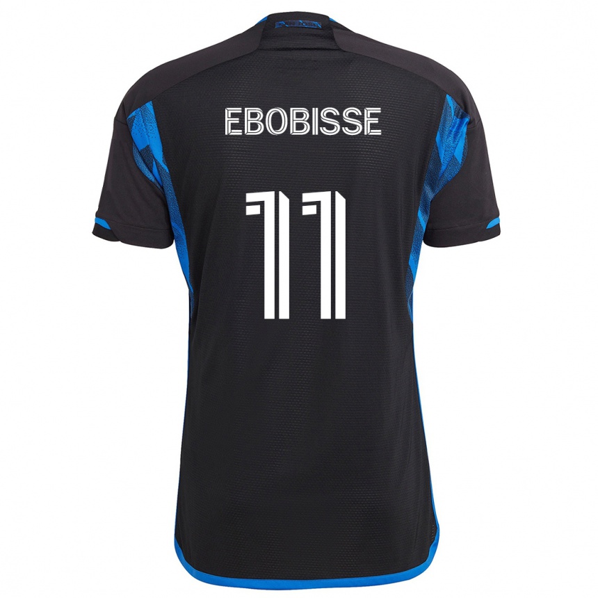 Kids Football Jeremy Ebobisse #11 Blue Black Home Jersey 2024/25 T-Shirt Australia