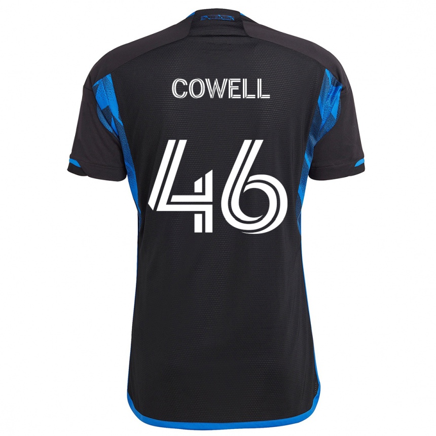 Kids Football Chance Cowell #46 Blue Black Home Jersey 2024/25 T-Shirt Australia