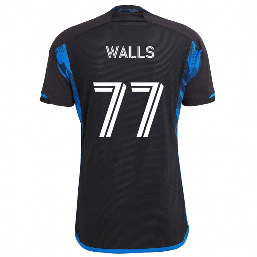 Kids Football Casey Walls #77 Blue Black Home Jersey 2024/25 T-Shirt Australia