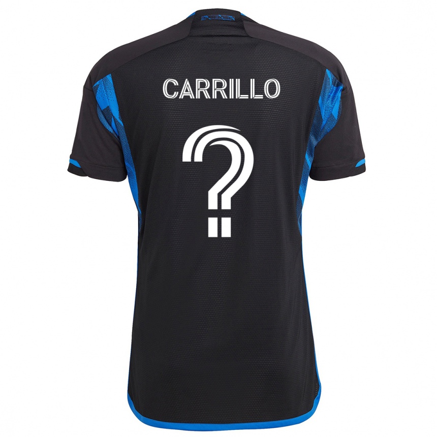 Kids Football Israel Carrillo #0 Blue Black Home Jersey 2024/25 T-Shirt Australia