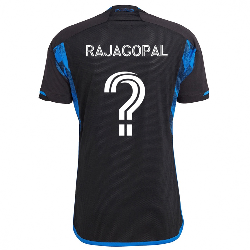 Kids Football Rohan Rajagopal #0 Blue Black Home Jersey 2024/25 T-Shirt Australia