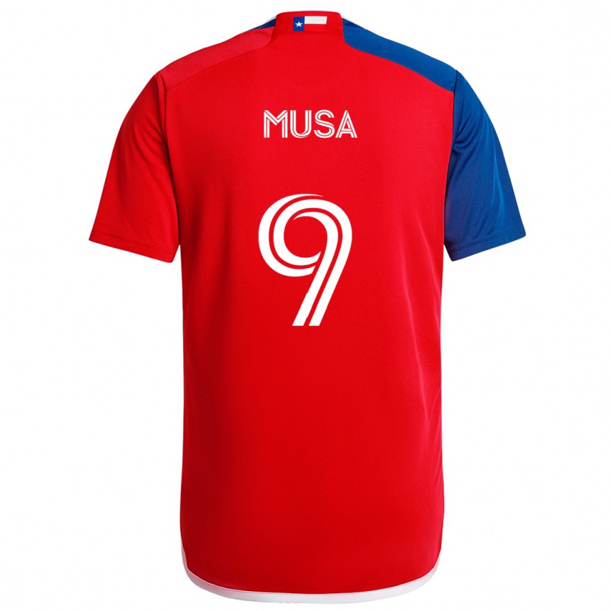 Kids Football Petar Musa #9 Blue Red Home Jersey 2024/25 T-Shirt Australia