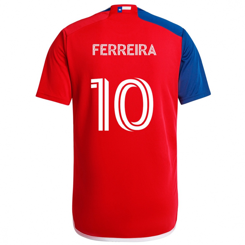 Kids Football Jesús Ferreira #10 Blue Red Home Jersey 2024/25 T-Shirt Australia