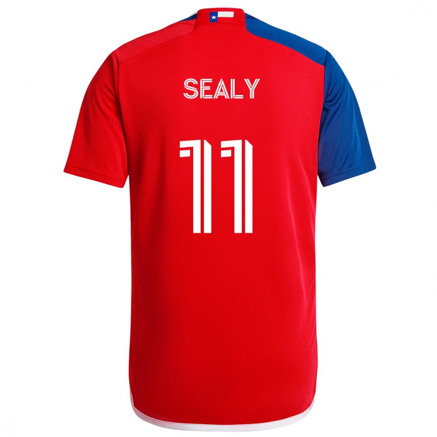 Kids Football Dante Sealy #11 Blue Red Home Jersey 2024/25 T-Shirt Australia