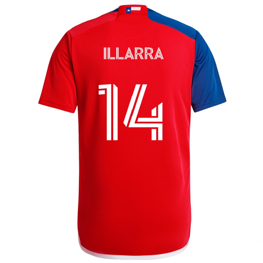 Kids Football Asier Illarramendi #14 Blue Red Home Jersey 2024/25 T-Shirt Australia