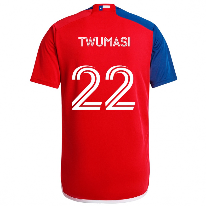 Kids Football Ema Twumasi #22 Blue Red Home Jersey 2024/25 T-Shirt Australia