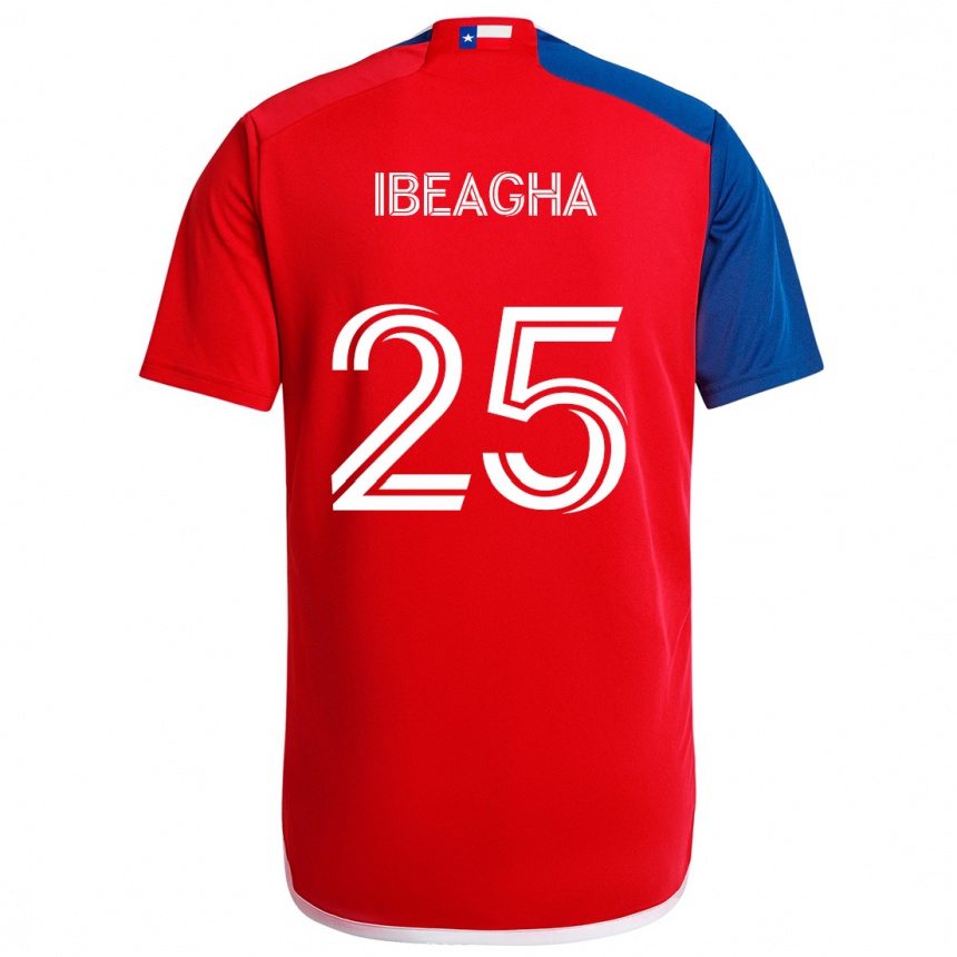 Kids Football Sebastien Ibeagha #25 Blue Red Home Jersey 2024/25 T-Shirt Australia