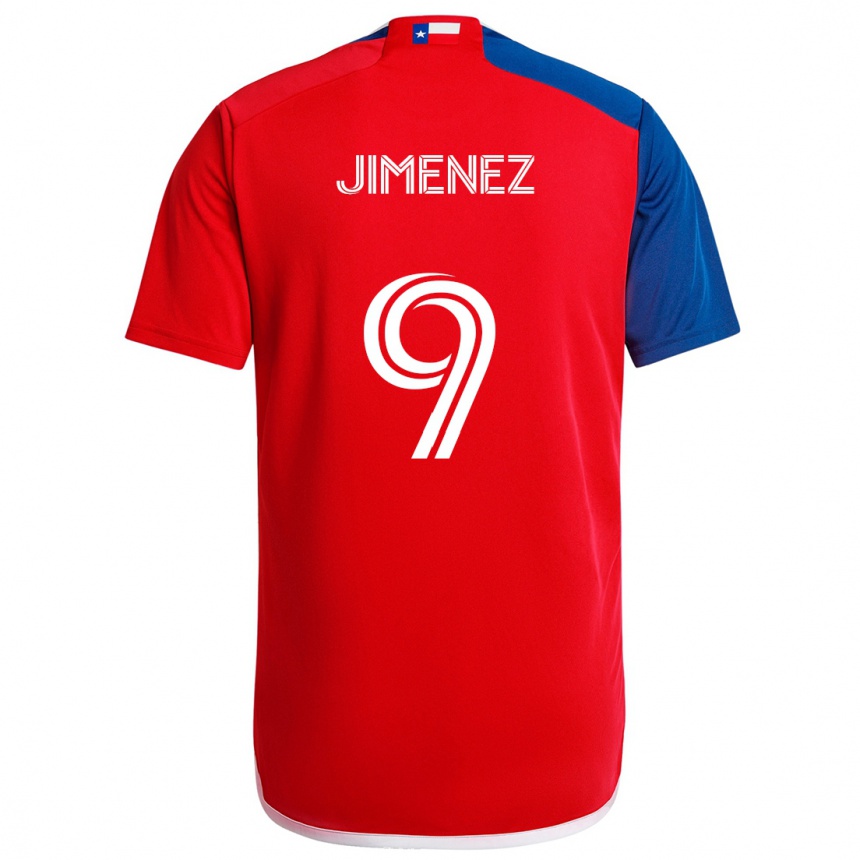 Kids Football Jesús Jiménez #9 Blue Red Home Jersey 2024/25 T-Shirt Australia