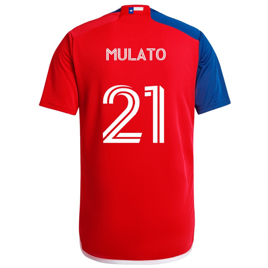 Kids Football José Mulato #21 Blue Red Home Jersey 2024/25 T-Shirt Australia