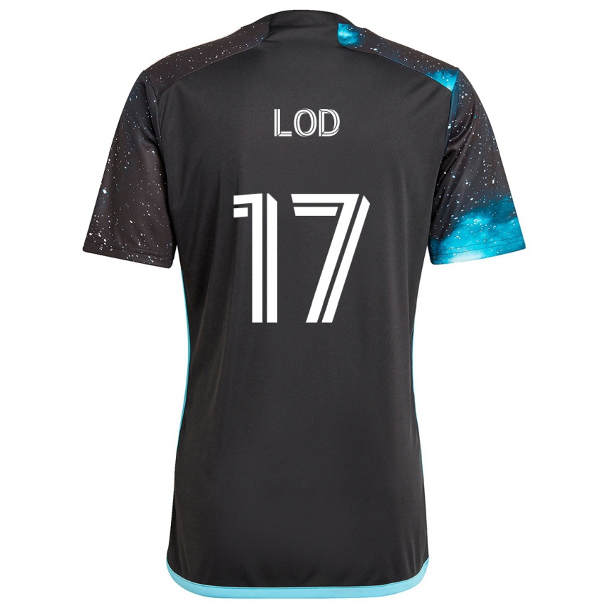 Kids Football Robin Lod #17 Black Blue Home Jersey 2024/25 T-Shirt Australia