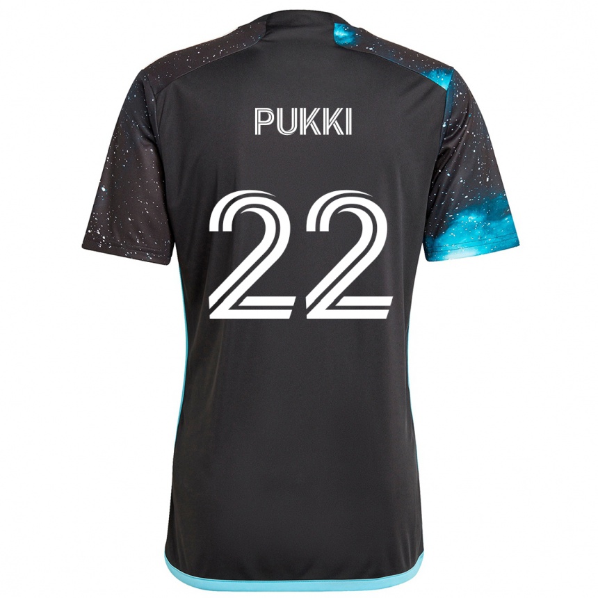 Kids Football Teemu Pukki #22 Black Blue Home Jersey 2024/25 T-Shirt Australia