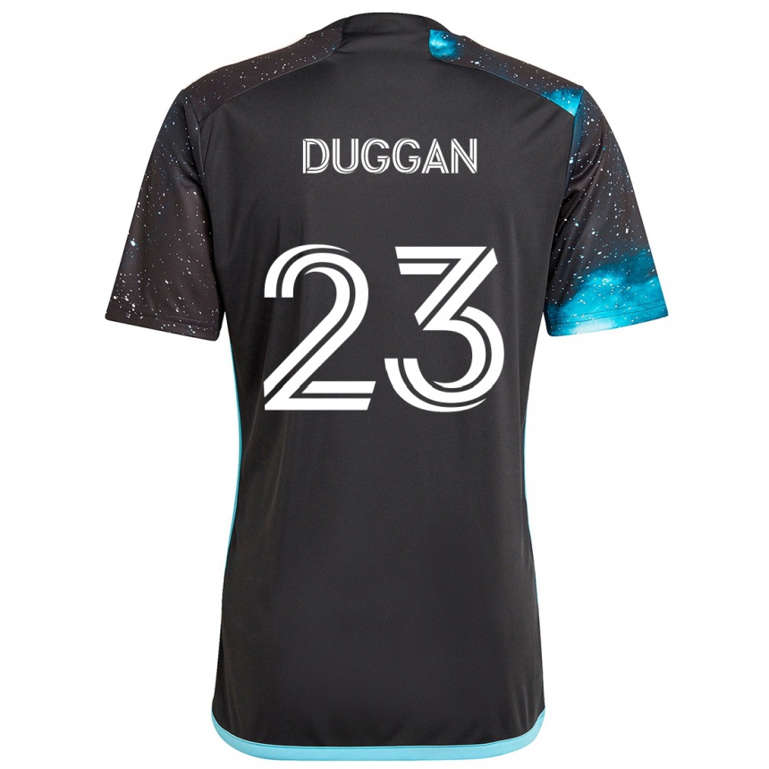 Kids Football Morris Duggan #23 Black Blue Home Jersey 2024/25 T-Shirt Australia