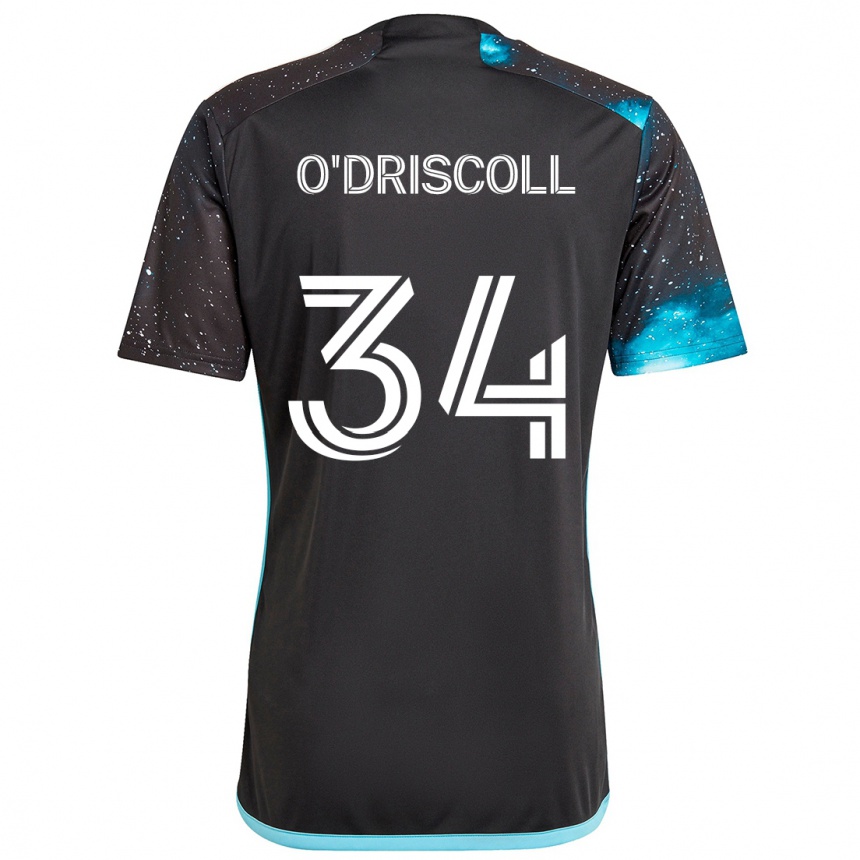 Kids Football Rory O'driscoll #34 Black Blue Home Jersey 2024/25 T-Shirt Australia