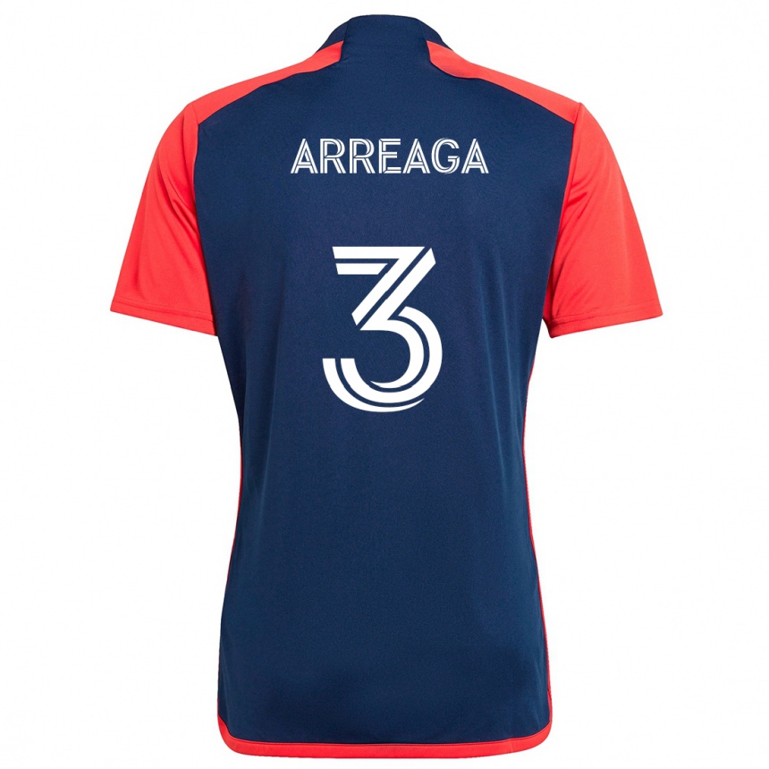 Kids Football Xavier Arreaga #3 Blue Red Home Jersey 2024/25 T-Shirt Australia