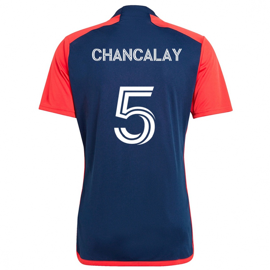 Kids Football Tomás Chancalay #5 Blue Red Home Jersey 2024/25 T-Shirt Australia